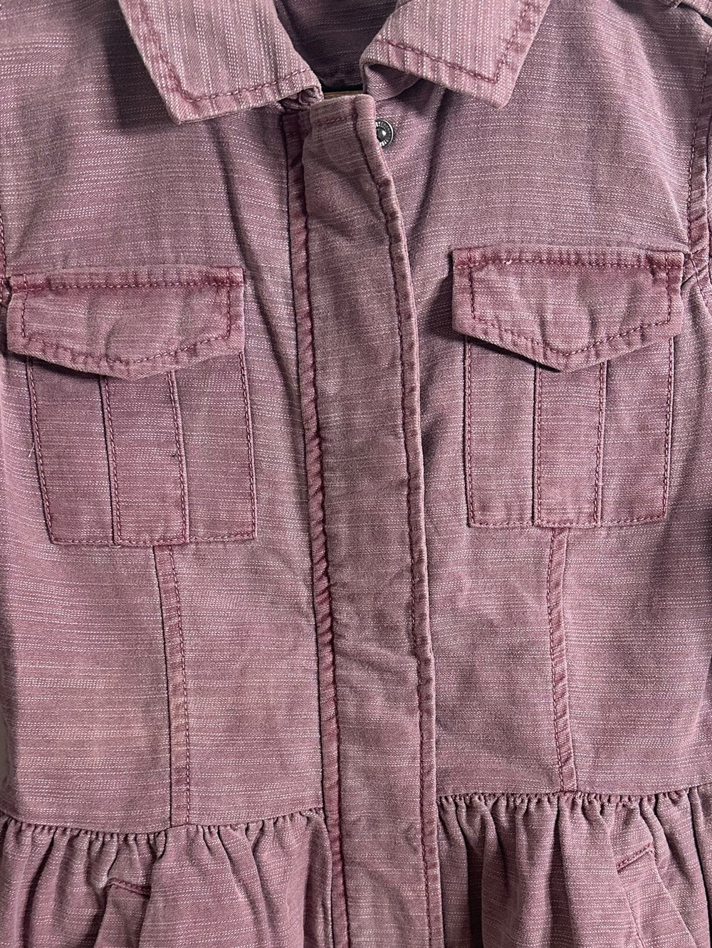 Maison Jules Mulberry Peplum Jacket Size XS - Picture 7 of 12